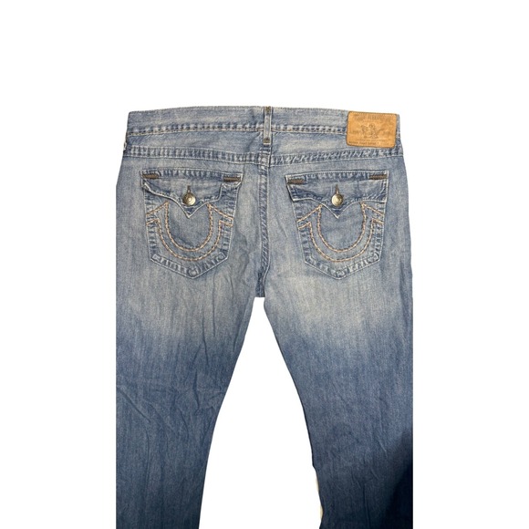 True Religion Brand Jeans Men's Size 42 Blue Wash Bootcut Denim Made in USA - Picture 5 of 8